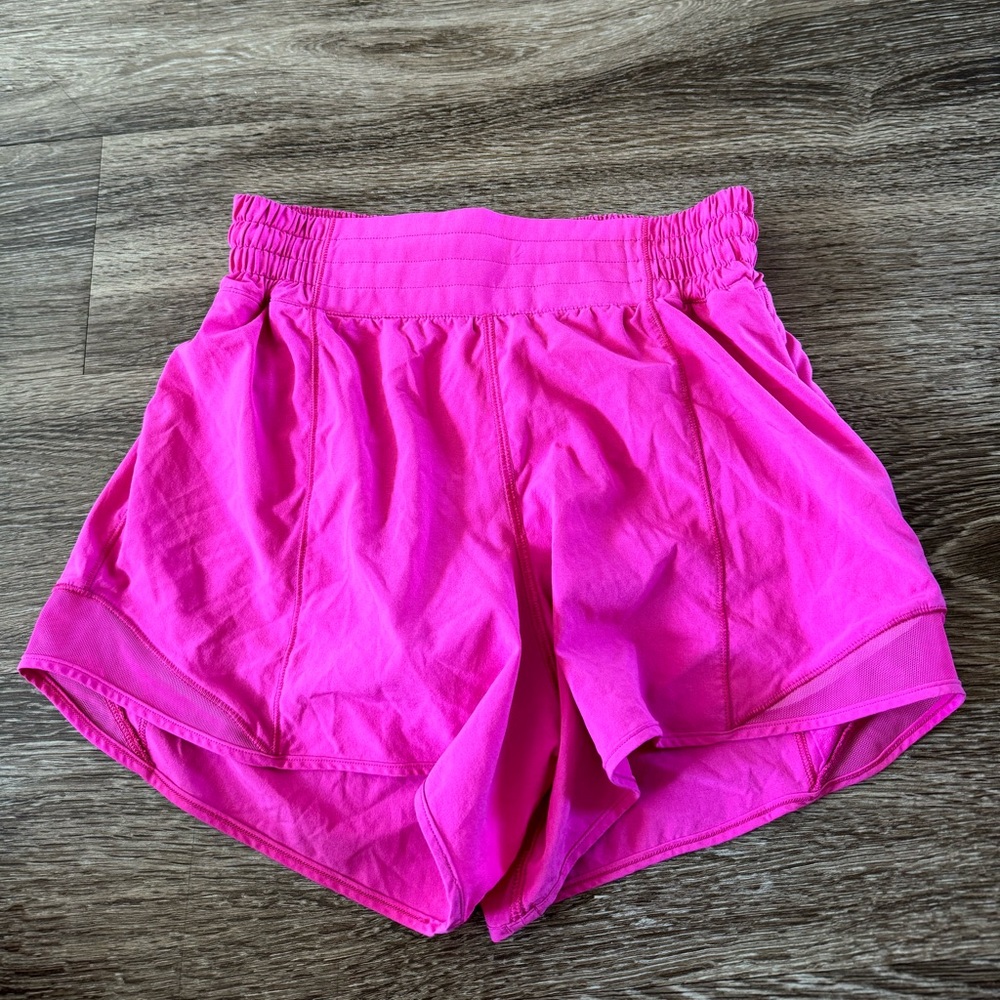 I’m selling these lululemon sonic pink shorts!